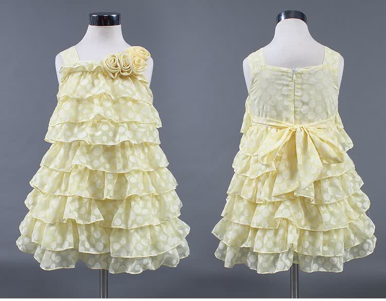 卷卷毛女童夏装新品<em>蛋糕</em>连衣裙A-081在京东商