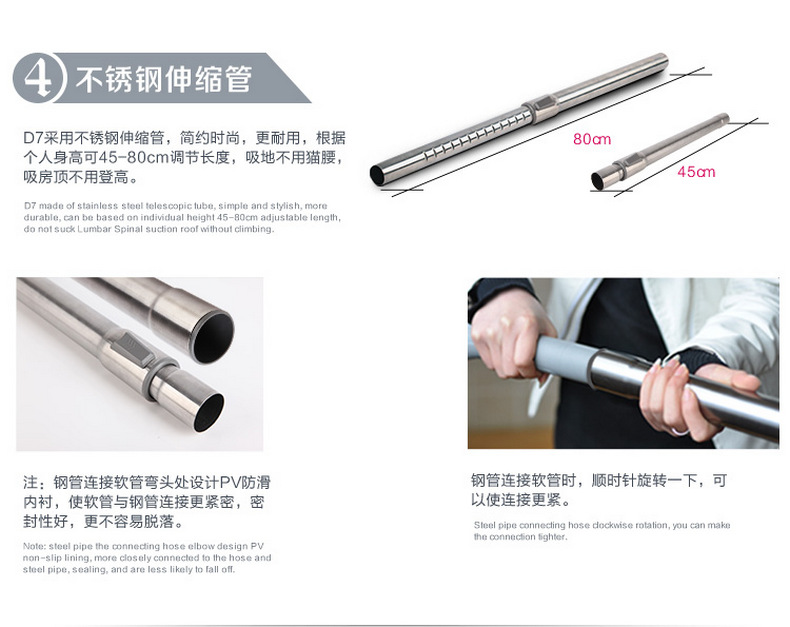 小狗（puppy）迷你无耗材除螨家用吸尘器 D7