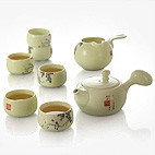 茗匠 功夫茶具配件 茶桶 带滤网 茶水桶  一桶文明 竹制茶桶