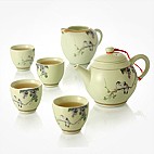 思喜 描金粉彩日用陶瓷办公水杯 茶杯 情侣对杯 满园春色