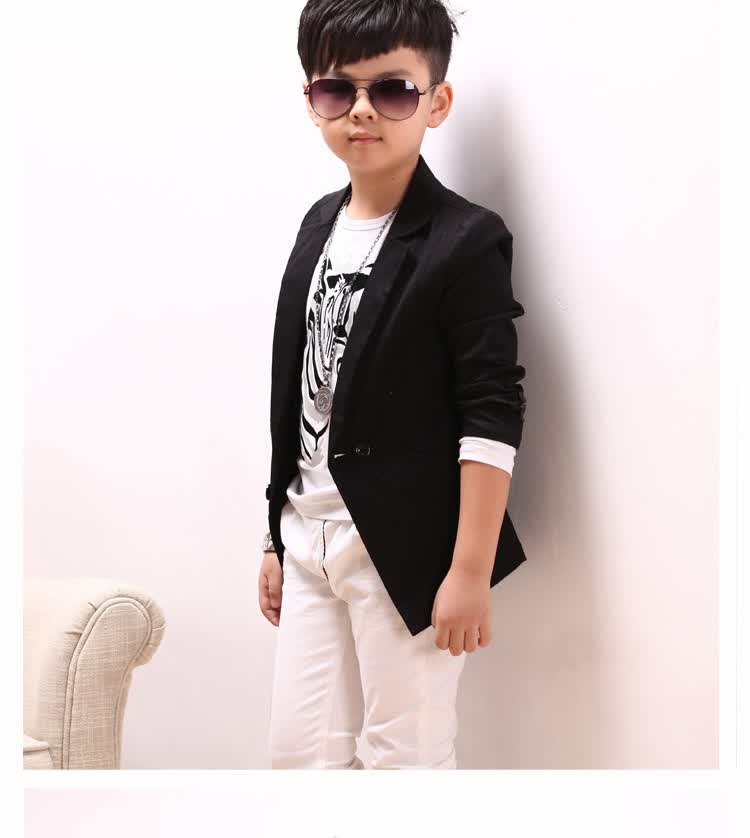 多多家<em>双十一</em> 男<em>童装</em>韩版时尚格子小西装儿童