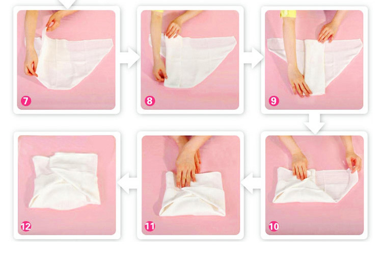 > 全棉时代(purcotton)袋装加厚版水洗婴儿纱布尿布尿片隔尿垫46x43