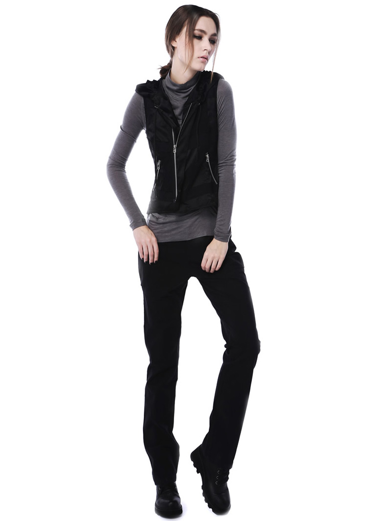 纳帕佳 2014春装新款 <em>女装</em>帅气薄款修身撞面料