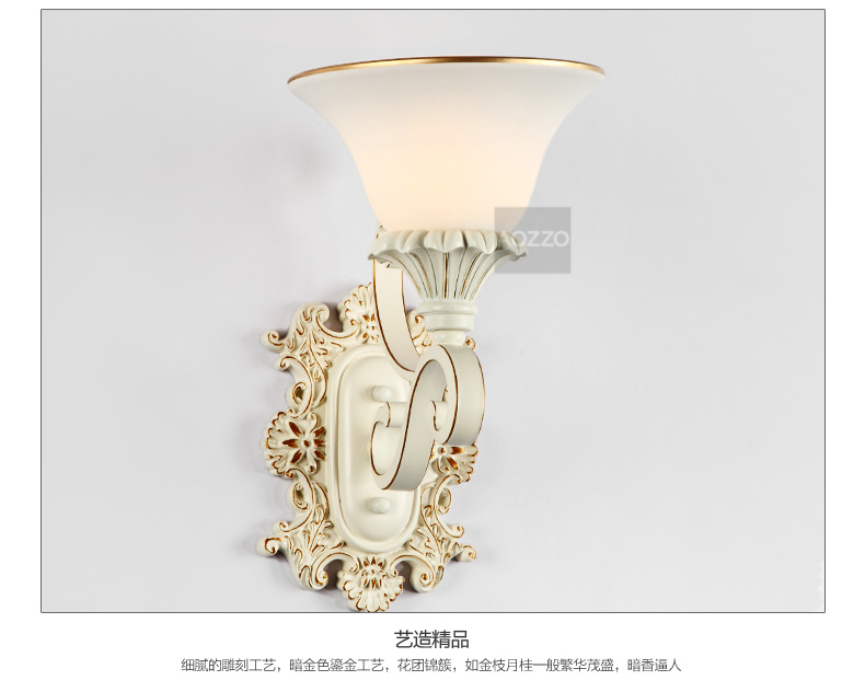 奥朵 欧式 壁灯 床头灯客厅壁灯 卧室灯 过道灯 阳台壁灯 WL70018