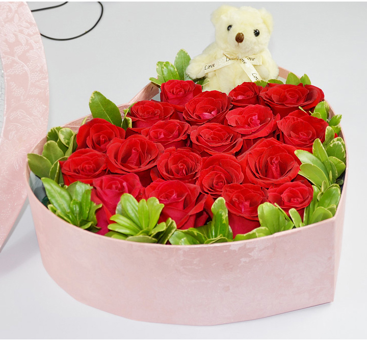 全国19支红玫瑰礼盒 (相守一生)生日订花 爱情