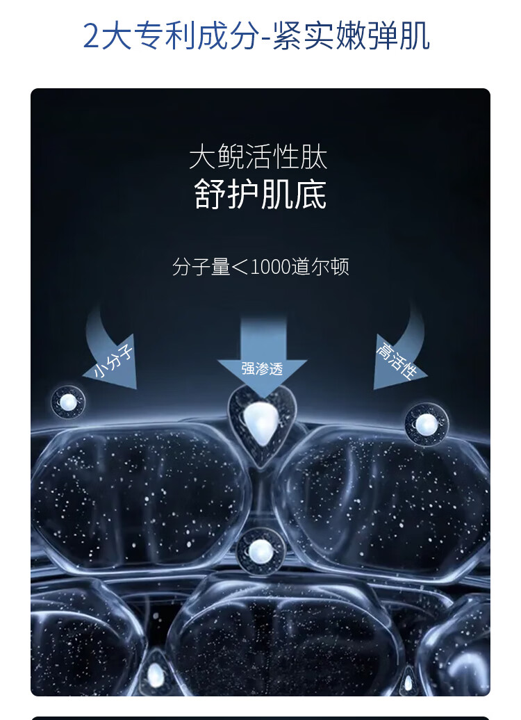 春娟大鲵多肽紧致睡眠面膜50g免洗涂抹式补水保湿胜肽积雪草敏感肌 多肽紧致面膜