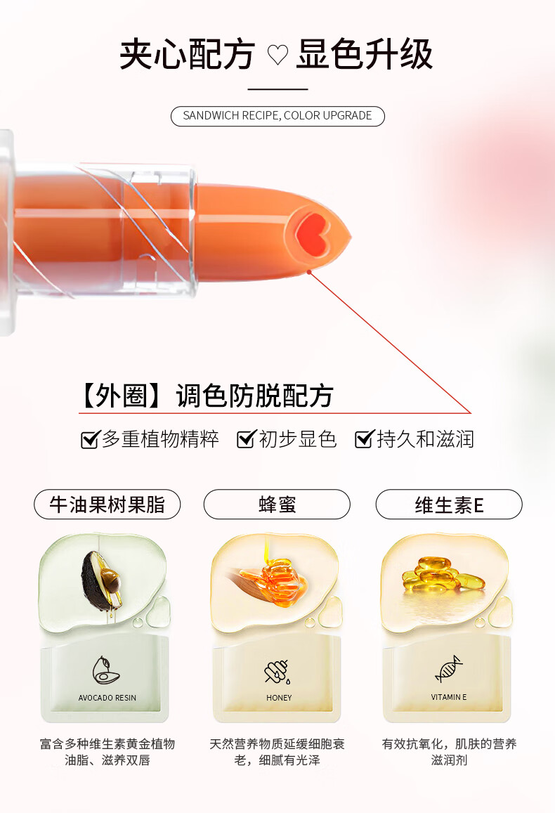 DPDPDPDP修护润唇膏持久不沾杯保湿补水滋润防干裂唇膜淡化唇纹2只装 莓莓浆果-2只