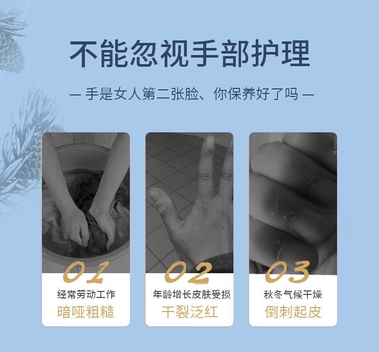 婀卡菲娅老奶奶 俄罗斯Russia国家馆护手霜小支便携套装 护手霜套装（75ml*3）
