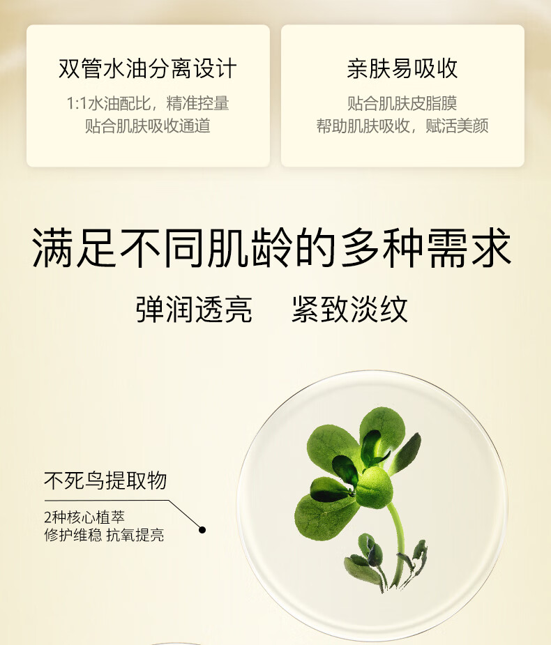 娇韵诗（CLARINS）【三八节抢先购】双萃赋活修护精华维稳紧致 送礼护肤套装礼盒 双萃精华 75ml