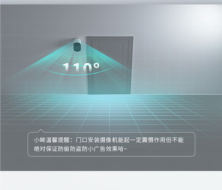 神眸家门口楼道摄像头 免插电监控器 打孔磁吸远程夜视手机无线wifi家用室内电池充电户外太阳能高清夜视手机远程磁吸免打孔 【升级款90%选择】BC22S-白色详情图片58
