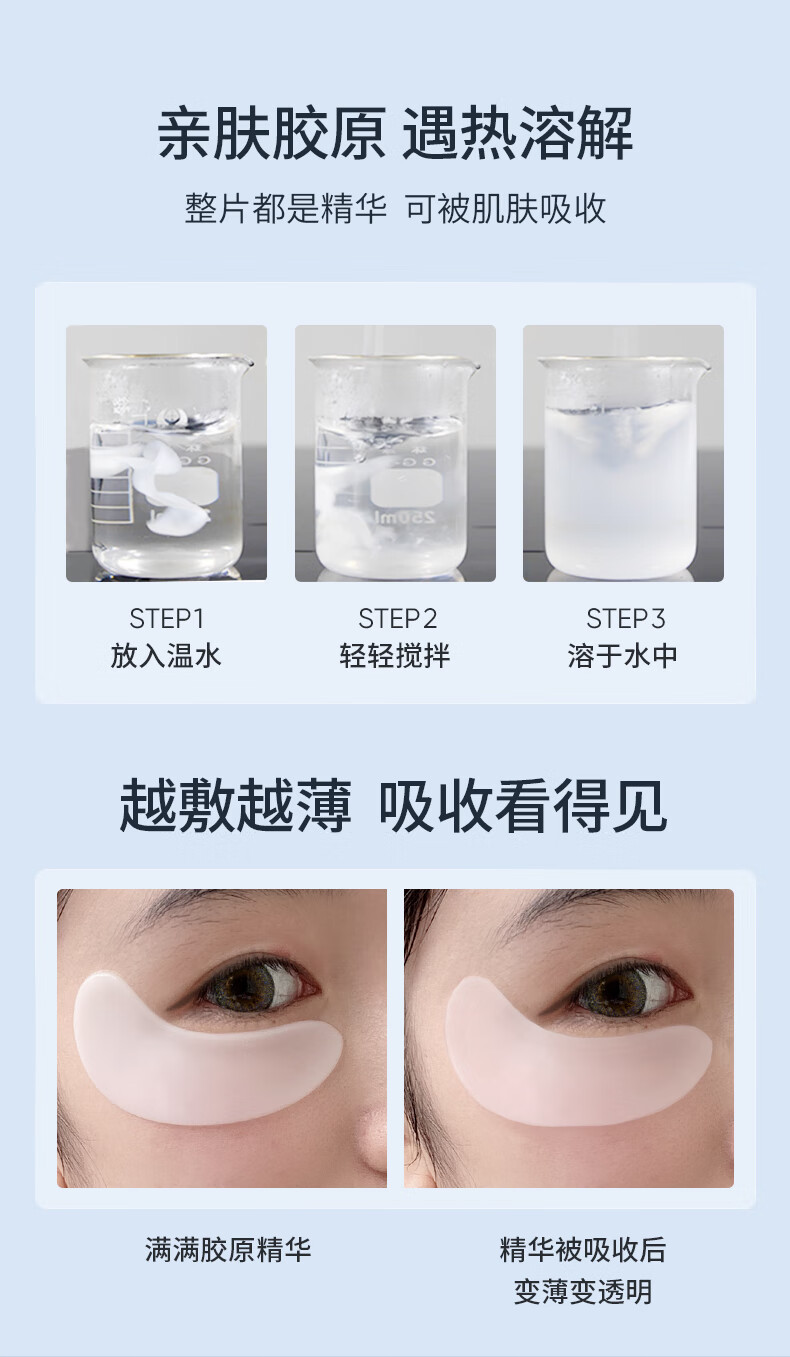 SUMDOY 日本进口眼膜贴淡化眼袋黑眼圈细纹男女士提拉紧致抗皱眼贴膜 【紧致抗皱】10对/盒*2