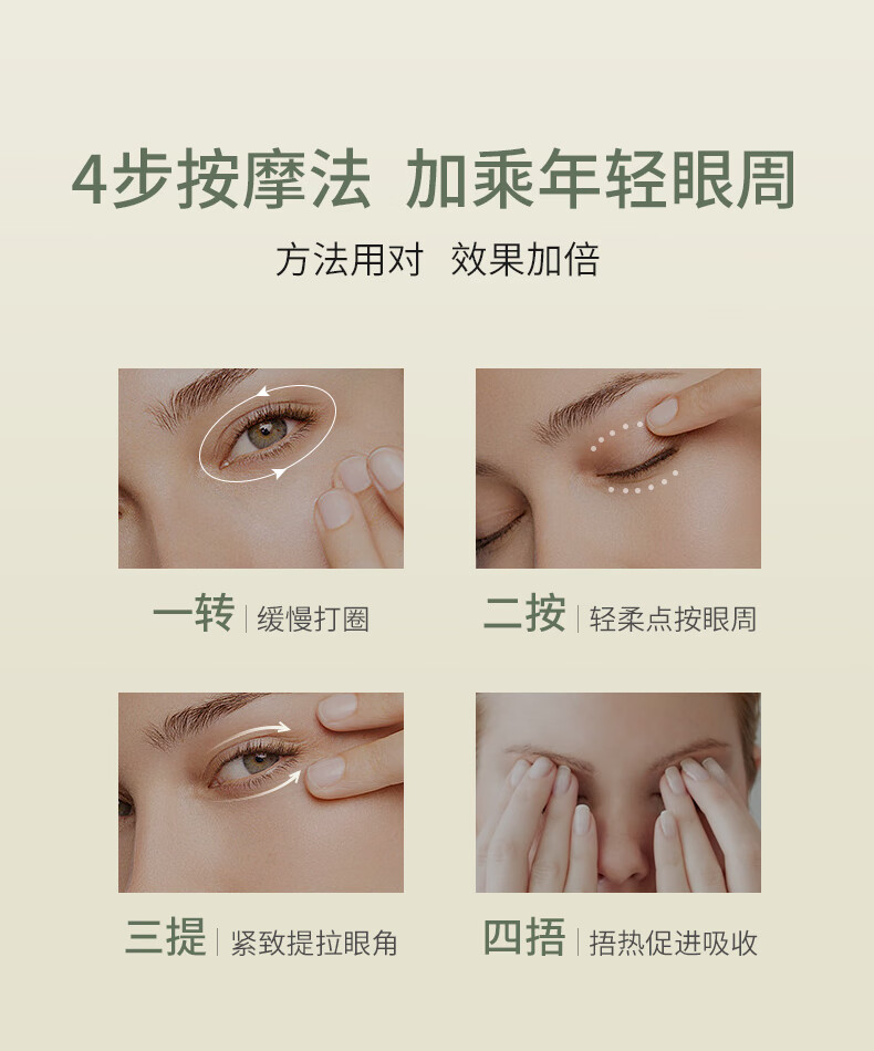 SKISGEM原装进口眼霜改善黑眼圈眼袋淡化细纹抗皱紧致眼周护理男女士 【97%顾客选】改善重度眼圈60g