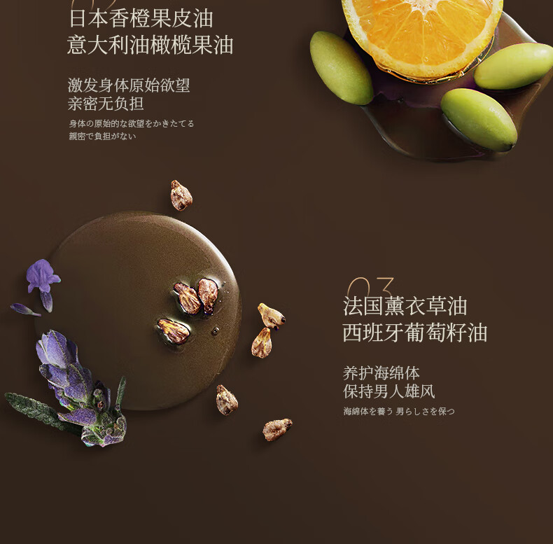SUMDOY日本进口玫瑰情侣按摩精油私处spa润滑推背全身夫妻情调趣刮痧油 【猛男必备】情侣精油100ml*2