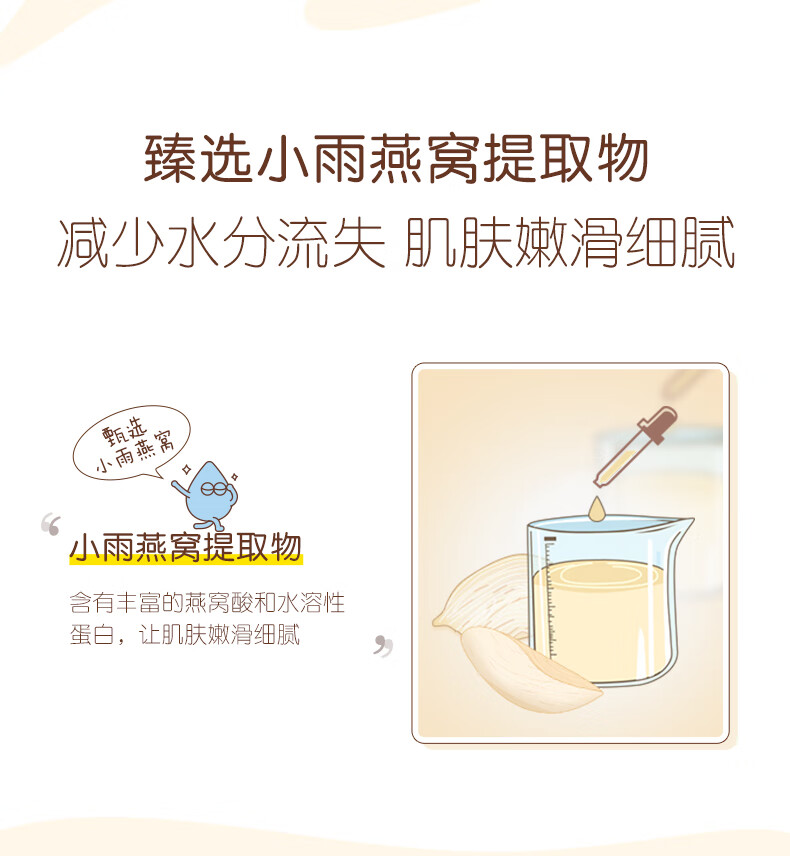 小迷糊补水保湿面膜水润舒缓控油面膜烟酰胺面膜男女士学生精简护肤国货 [保湿]燕窝嫩肤面膜20片