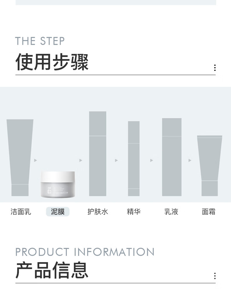 三月理 水杨酸清洁面膜泥膜涂抹式清洁毛孔黑头抛光冰河泥去油男女