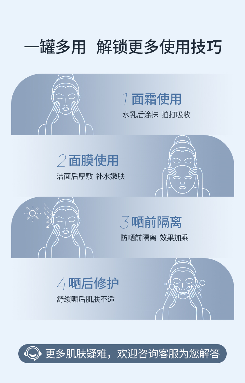 SUMDOY 日本进口晒后修复芦荟胶急救凝胶全身体皮肤屏障脸部晒黑伤修护 200g（舒缓深层修护）