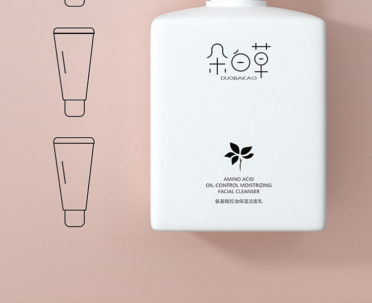 朵白草（DUOBAICAO）氨基酸洗面奶女 大瓶男士洁面乳控油保湿清洁护肤温和净澈洗面奶 控油保湿洁面乳300g