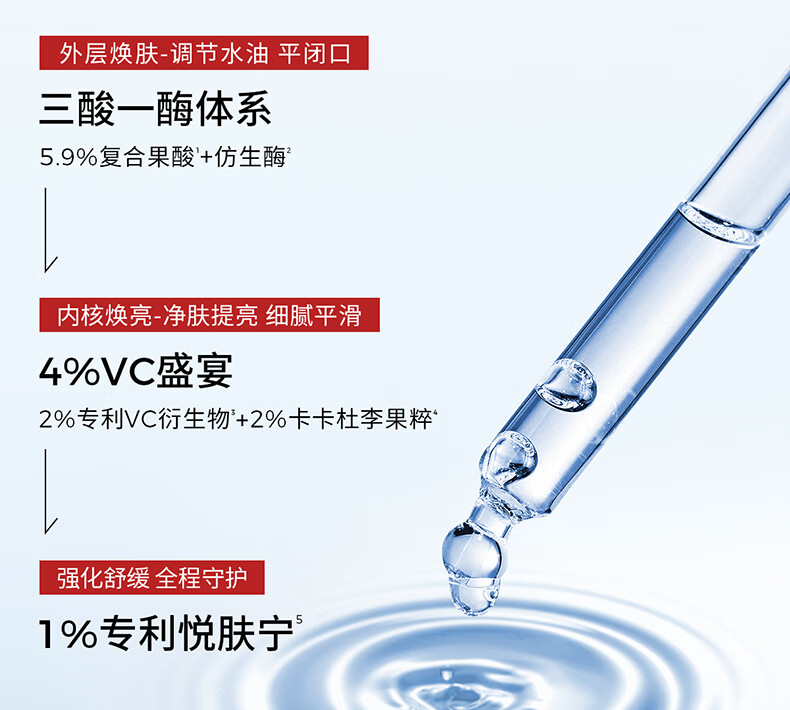 ddg果篮精华果酸杏仁酸控油亮肤去角质闭口面部提亮舒缓修护 30g（享同款5g）