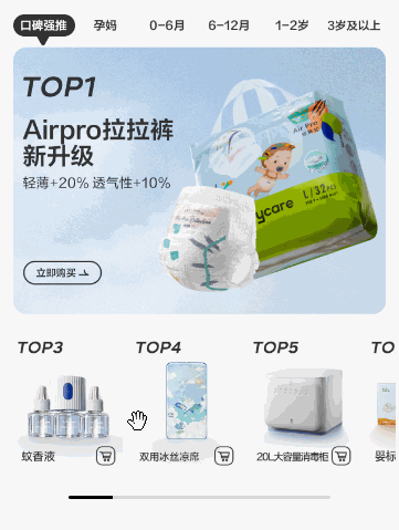 轮播里面套滑动