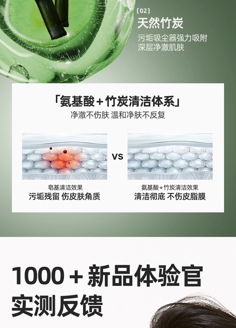 汉和中方男士植萃洗面奶深层清洁毛孔控油洁面乳男保湿舒缓 一盒装