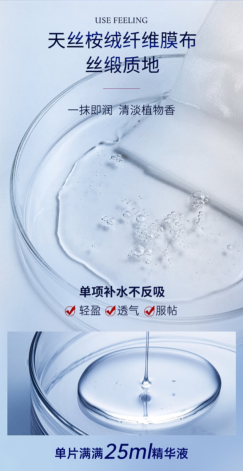 昆药集团KPC复活草润颜水光贴片面膜玻尿酸补水蓝铜肽修护女 买1发3盒 5片装