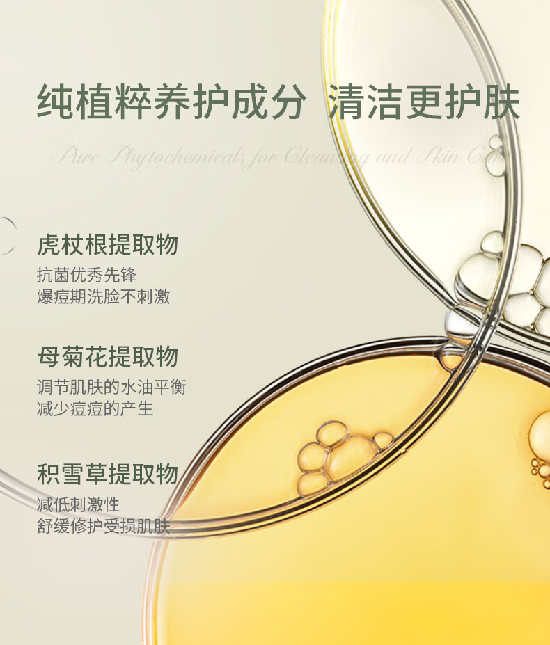 SKISGEM原装进口洗面奶除螨虫祛痘去黑头粉刺氨基酸控油男女士洁面慕斯 【灭螨清痘】洁面慕斯120ml