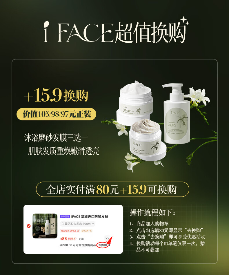 iFACE澳洲进口去角质去死皮面部深层清洁啫喱收缩毛孔去黑头脸部男女 磨皮去角质啫喱160ml