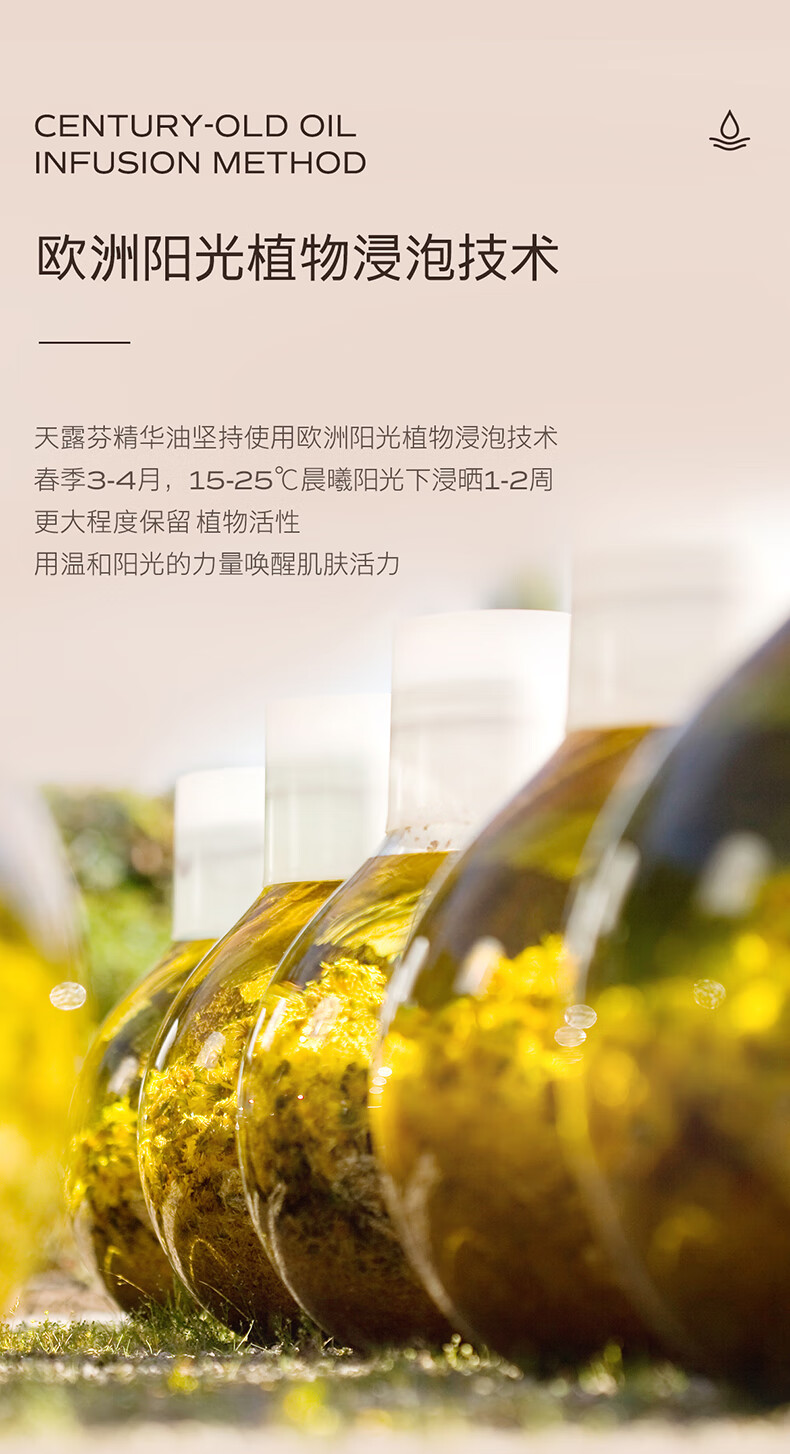 天露芬眼部精华油抗皱紧致淡化眼纹眼油紧致眼袋淡化黑眼圈德国进口送礼 眼油体验装2ml*2