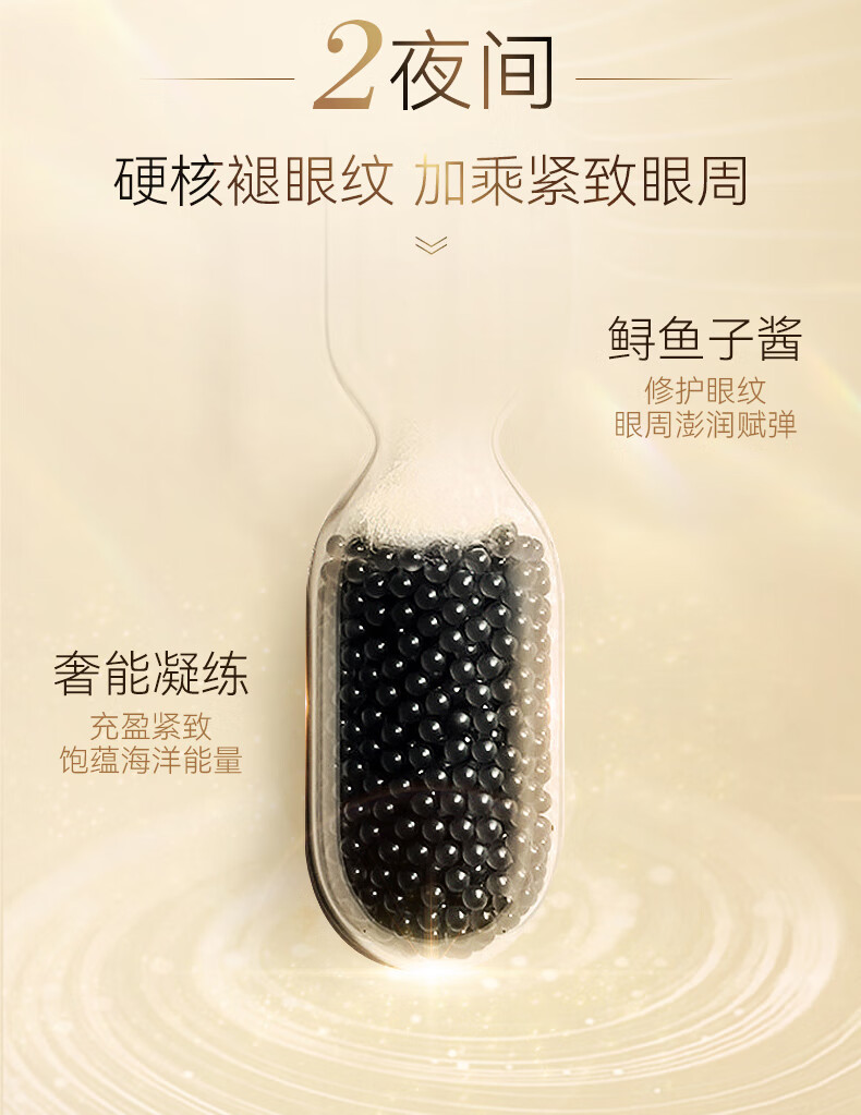 RSAS眼霜 提拉紧致淡化黑眼圈细纹眼纹眼袋 白松露日夜分时眼霜30g