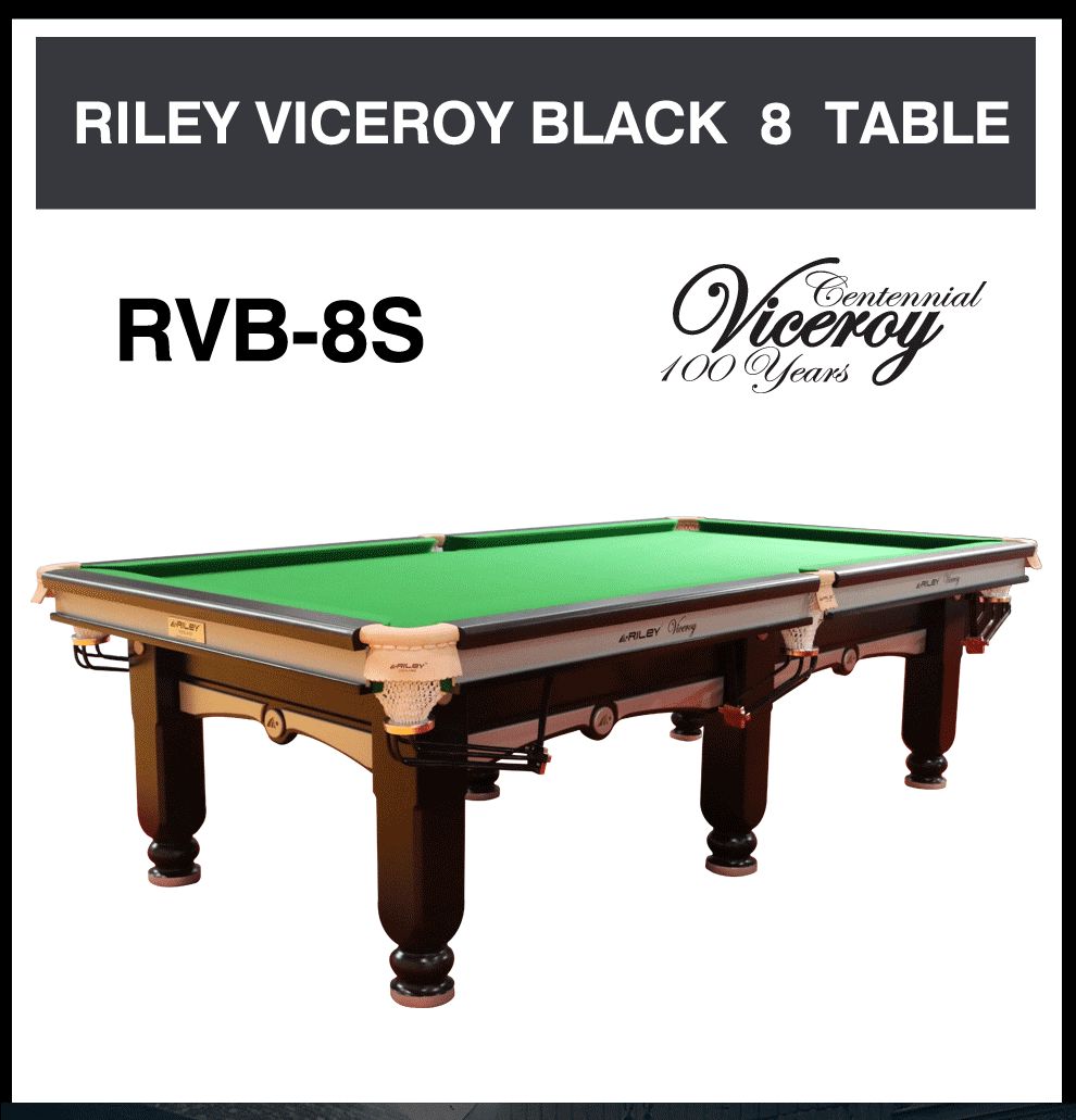 【专营店】英国riley莱利rvb8s中式黑八台球桌16彩钢库