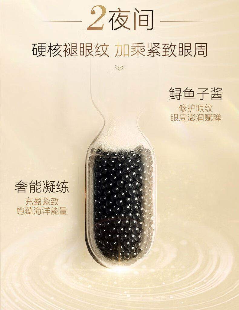 RSAS抗皱眼霜眼袋霜 淡化细纹黑眼圈提拉紧致 日夜分时眼霜20g