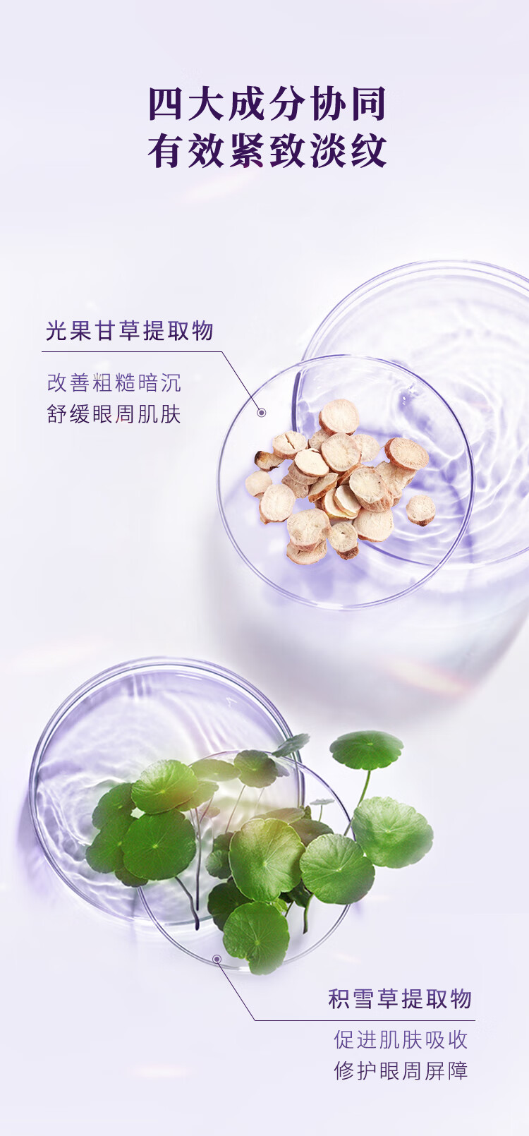 鄭明明臻萃焕采紧致修护眼部套组眼霜提拉紧致淡化细纹黑眼圈眼袋保湿 25g+30ml
