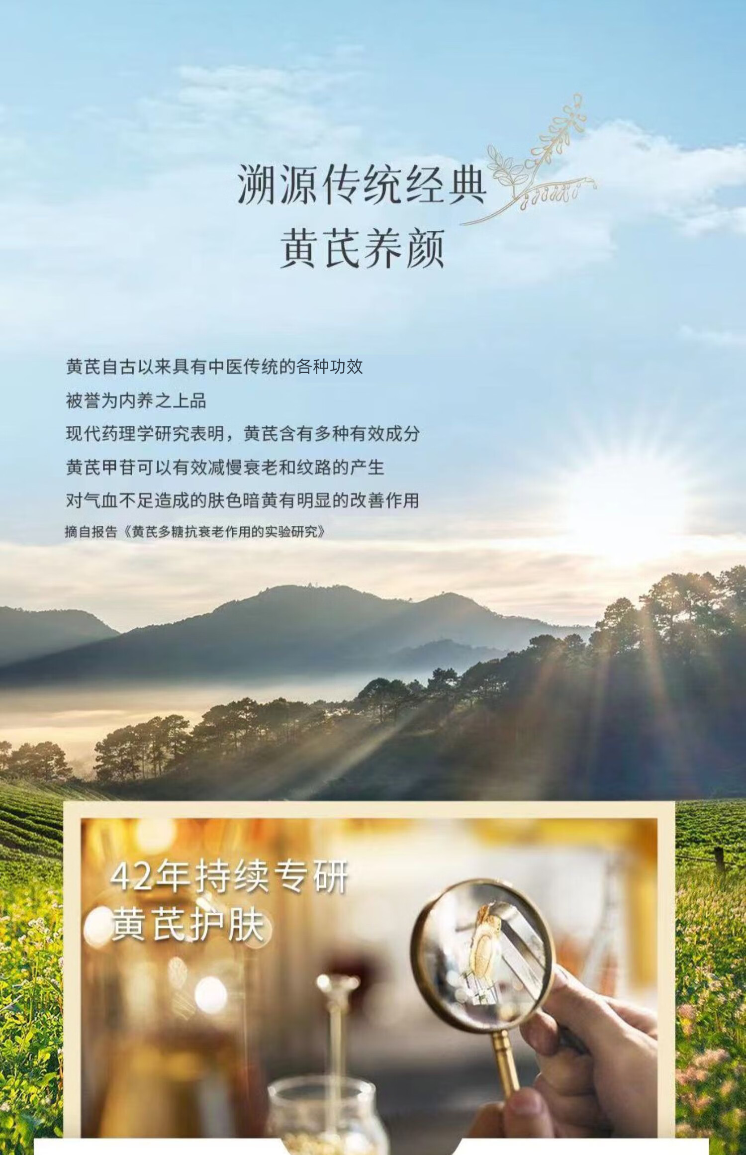 春娟黄芪古植臻萃精华露45ml精华液抗氧光老面部国货护肤品保湿滋润 精华液