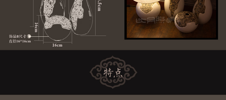 比月照明 现代中式卧室床头书桌角几创意礼品温馨景德镇陶瓷护眼灯学生台灯3568