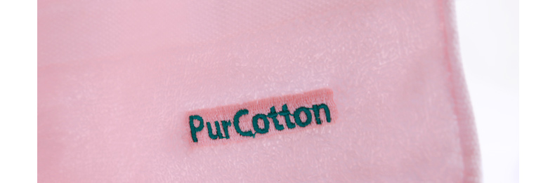 全棉时代（PurCotton）全棉毛圈浴巾 粉红色70x140厘米 1条装