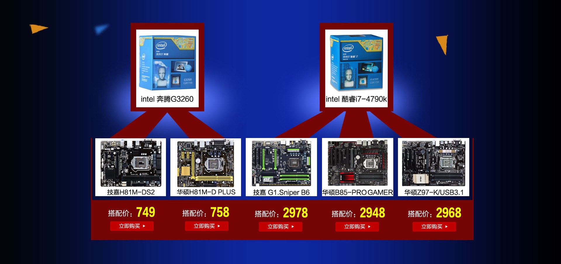 CPU主板套装会场 - 京东电脑、办公|电脑配件