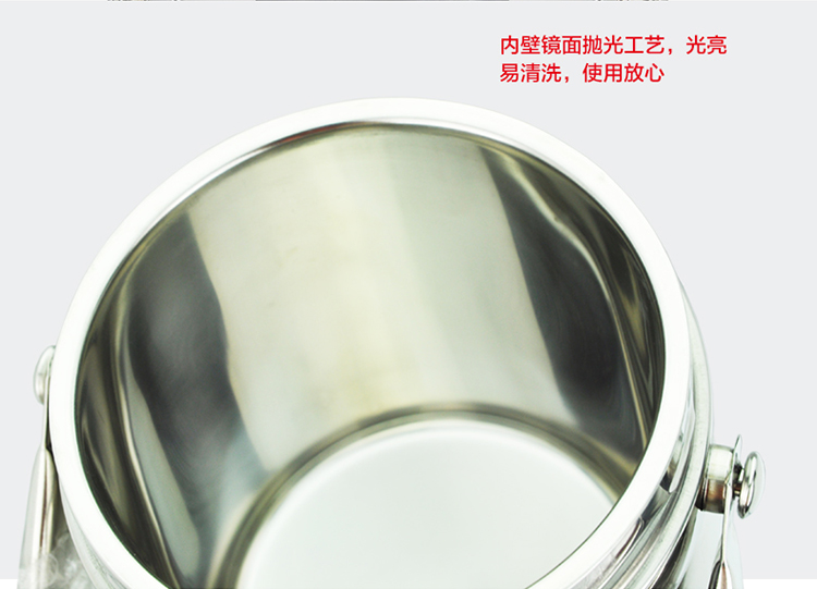 拜格BAYCO 不锈钢真空保温提锅具 1.5L鼓型饭盒BS4706