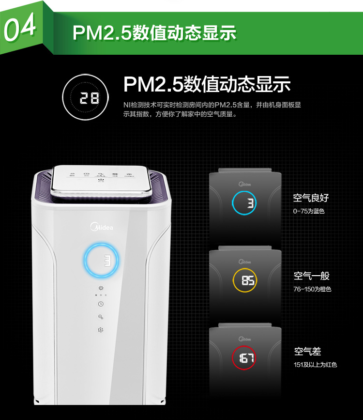 美的（Midea） KJ40FE-NI 立体风  全净化  空气净化器
