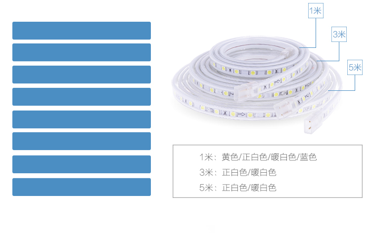 美的（Midea）LED灯带5050贴片60灯珠 纯铜导线 免剪任意接 高亮灯条 氛围客厅吊顶 黄光 1米