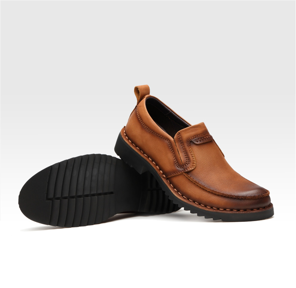 乐福鞋男真皮一脚蹬男士休选什么牌子好 同款