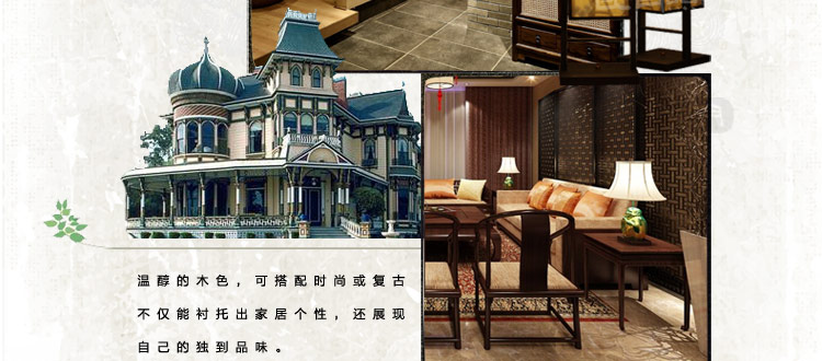 比月中式落地灯卧室客厅餐厅卧室茶楼布艺手绘装饰落地灯3102 