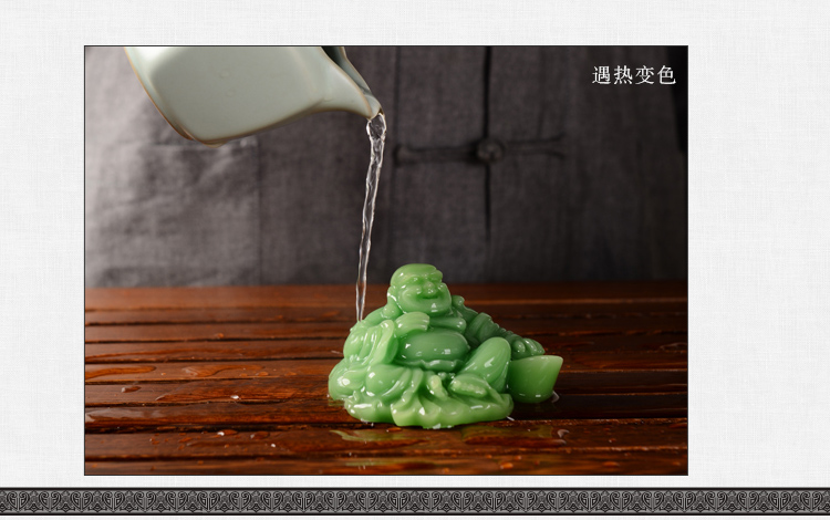 馨铭堂 六角壶汝窑茶具 鸡翅木茶盘带电热炉整套功夫茶具套装