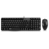 Rapoo X125 Wired Mouse Keyboard Set Проводная клавиатура Мышь Set Wired Mouse Set Компьютерная клавиатура Black rapoo