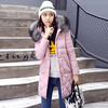 Winter New Arrival Women's Cotton-padded Long Coat Fashion Fur Collar Hooded Winter Warm Outwear Coat Jacket wendyhwu new arrival children military outwear boys long down jackets winter kids hooded jackets boys cotton fashion warm coat