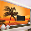 Пользовательские 3D-обои для фотографий Юго-Восточный азиатский стиль Beach Sunset Photography Background Wall Decor Living Room Wall Mural Обои бумажные обои covers wall coverings textures 81 quartz
