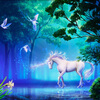 Персонализированная настройка 3D Stereo Fairy Tale Forest Флуоресцентная белая лошадь Фотообои Обои для рабочего стола Зал для гостиной Fresco для гостиной