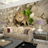 Пользовательские обои для фото 3D Stereoscopic Lion Broken Wall Mural Paintings Обои для гостиной Спальня Стены Papel De Parede для гостиной