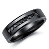 Черные кольца Мужчины Кубический цирконий из нержавеющей стали Finger Ring Модные аксессуары для ювелирных изделий Мужской подарок Классический простой OR574