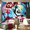 Персонализированная настройка 3D Stereo Color Graffiti Photo Mural Обои Ресторан KTV Bar Творческий декоративный декор Papel De Parede пользовательские 3d обои европейский стиль vintage wood fiber photo mural рестораны клубы ktv bar интерьер декор обои papel tapiz