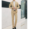 Мужские свадебные костюмы Bridegroom Prom костюмы Мужские куртки Blazers + Брюки Брюки домашние костюмы
